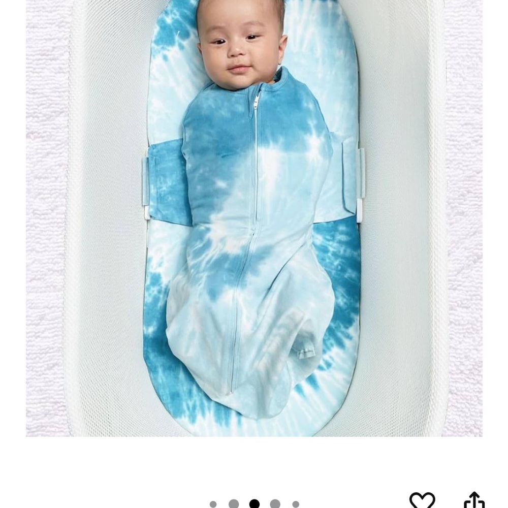 Tie-Dye Snoo Baby Swaddle: size small - Picture 4 of 5